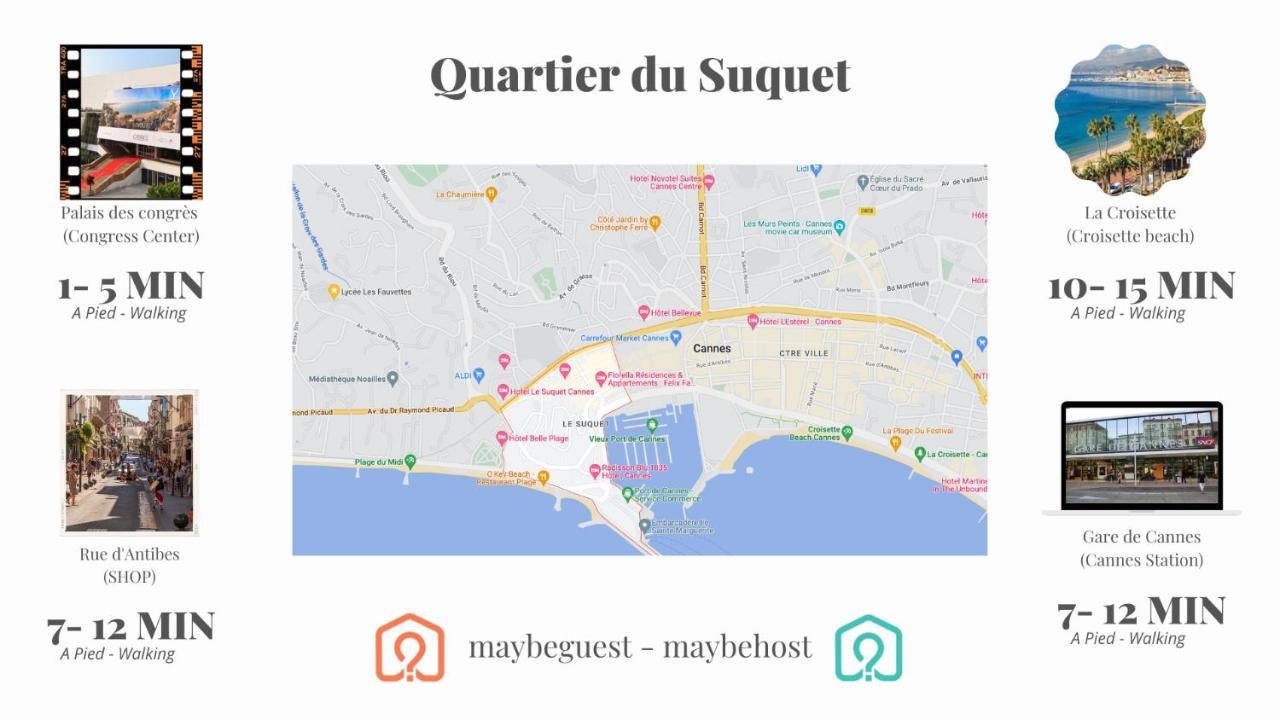 C001-Beau Studio Neuf Situe Au Centre Cannes Exterior foto