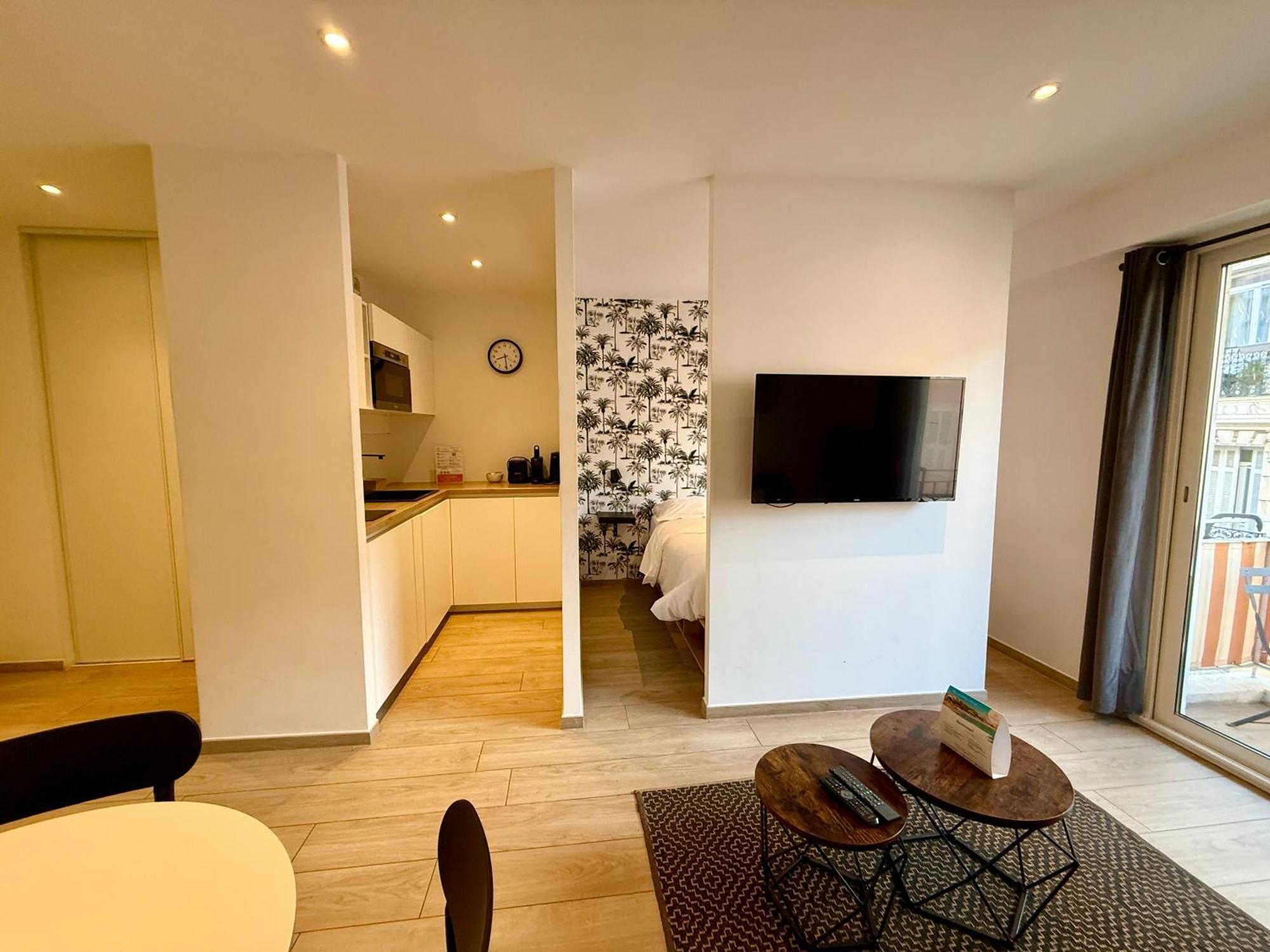 C001-Beau Studio Neuf Situe Au Centre Cannes Exterior foto